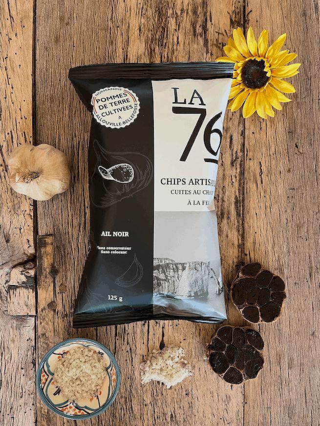 Chips la 76 à l'ail noir
