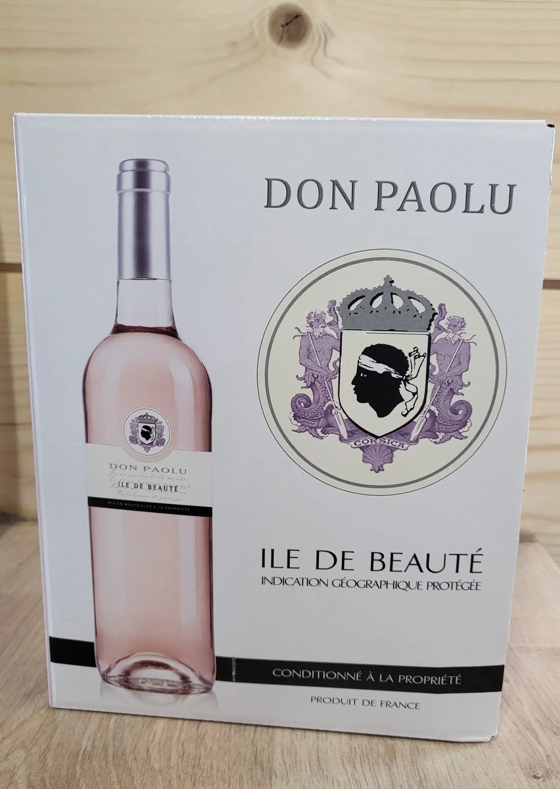 Bib 3 litres rosé ile de beauté don paolu